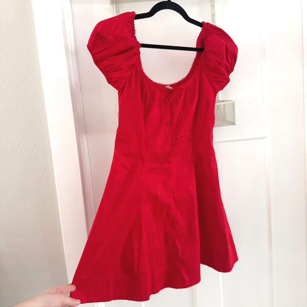 For Love & Lemons Red Mini Dress